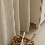 Linetrie Sheer Linen Vertical Stripe Curtains