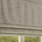 L-Lfluffy Cordless 100% Blackout Faux Linen Roman Shades - Detail View 6 | JOYDRAPE Bespoke Luxury