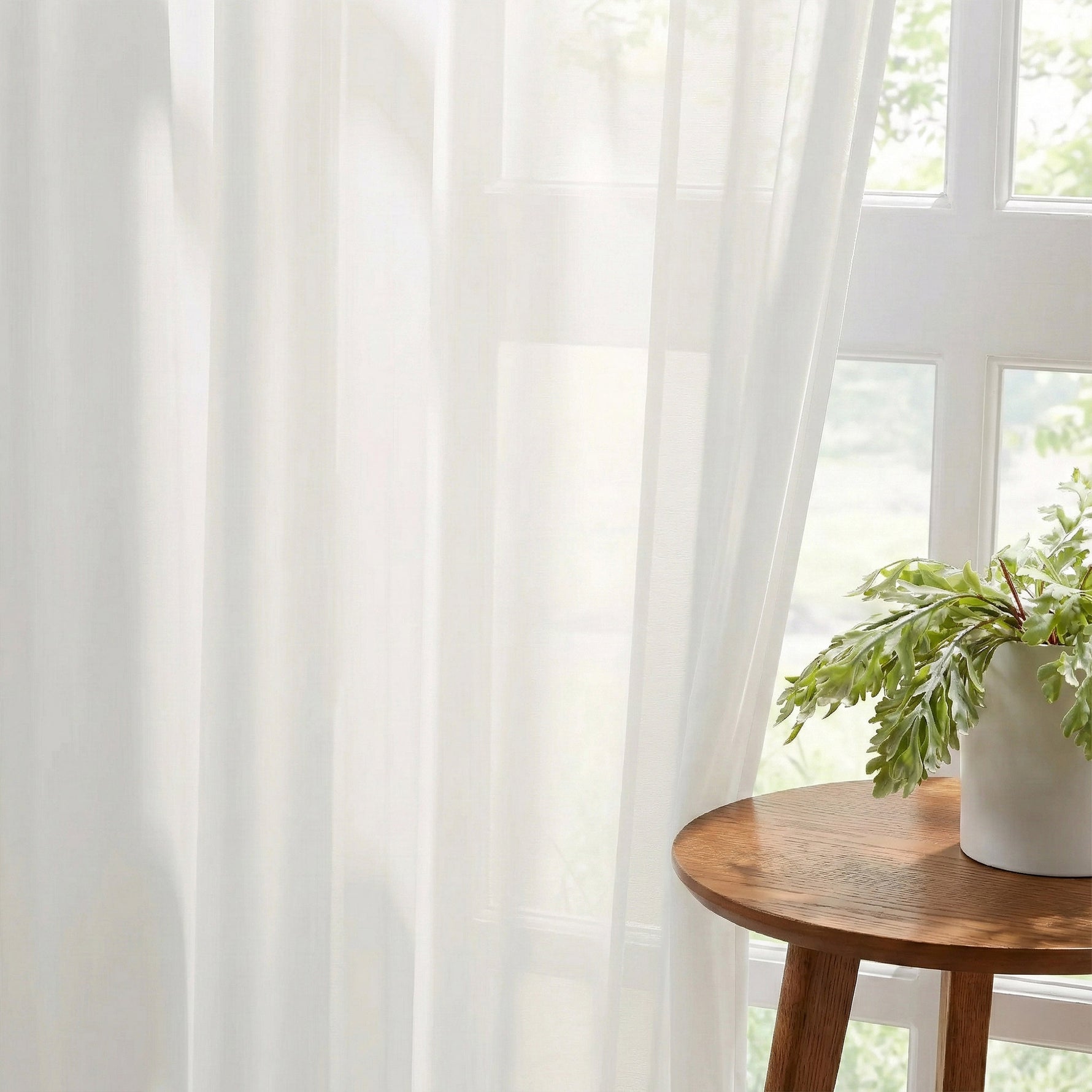 Durable White Sheer Curtains - Detail View 5 | JOYDRAPE Bespoke Luxury