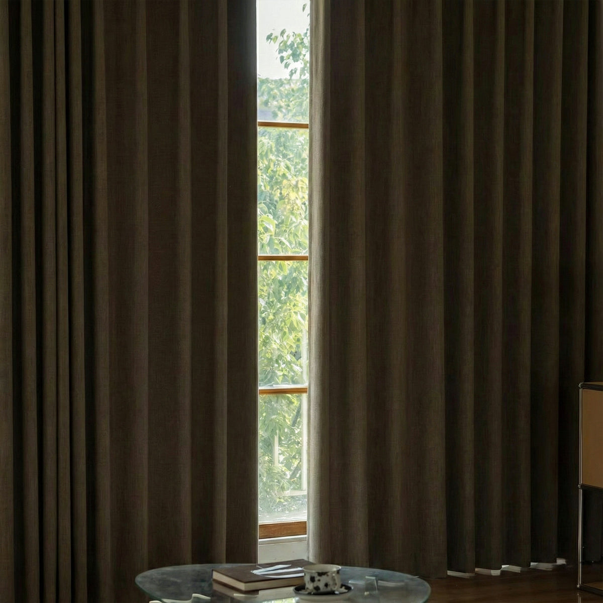 Coarse Vintage-style Blackout Curtains - Detail View 5 | JOYDRAPE Bespoke Luxury