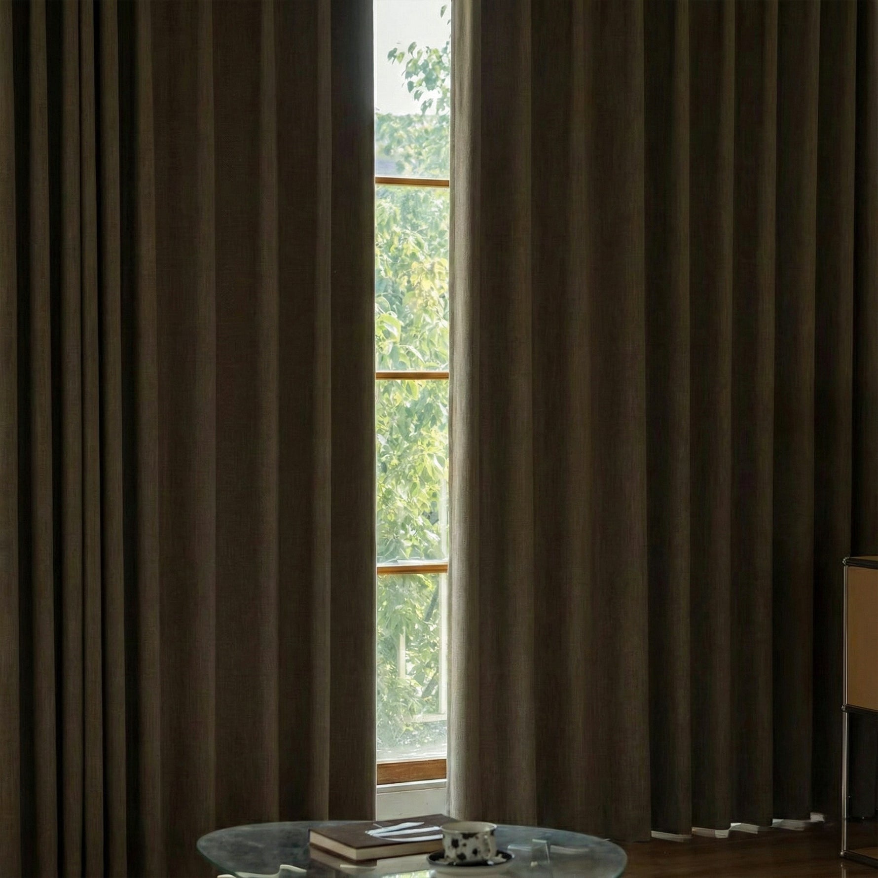 Coarse Vintage-style Blackout Curtains - Detail View 5 | JOYDRAPE Bespoke Luxury