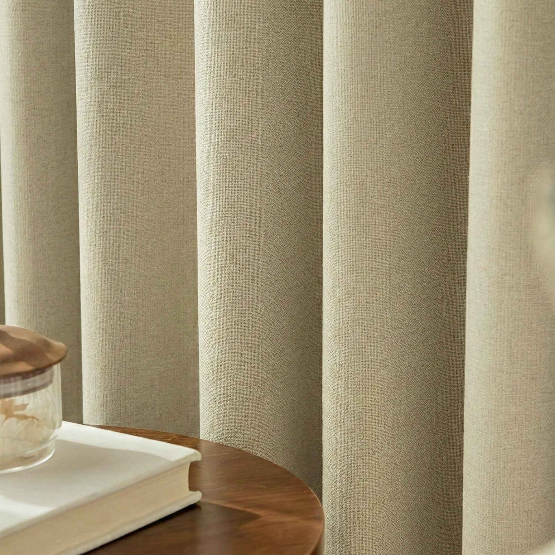 Candy Cotton Linen Blend Blackout Curtains - Detail View 5 | JOYDRAPE Bespoke Luxury
