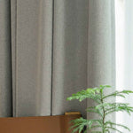 revers 100% Blackout Faux Linen Curtains