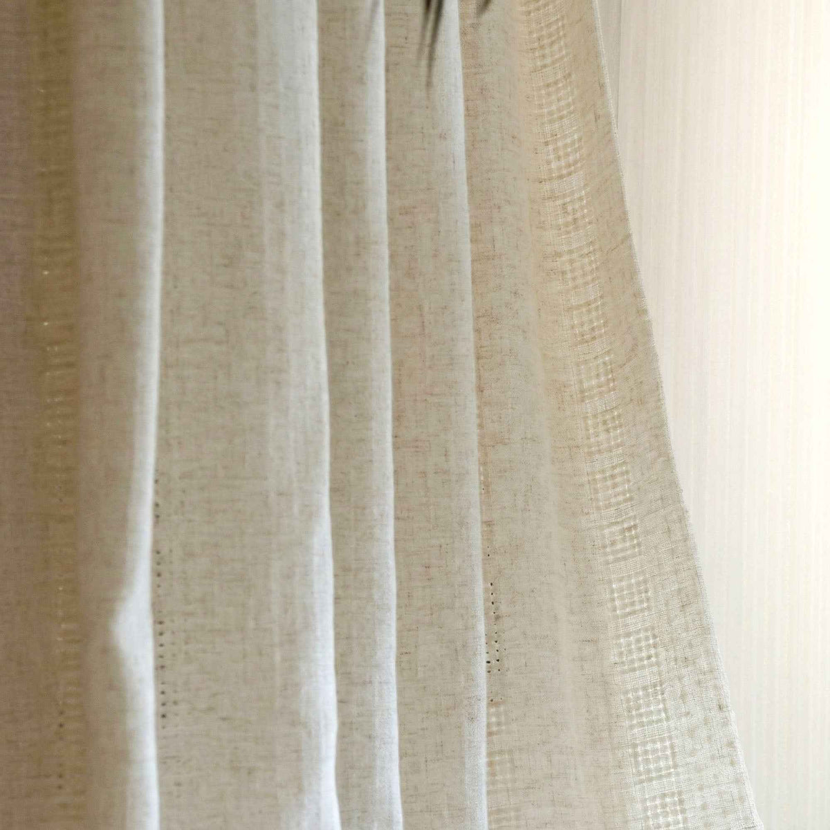 Languids Openwork Linen Blend Curtains - Detail View 3 | JOYDRAPE Bespoke Luxury