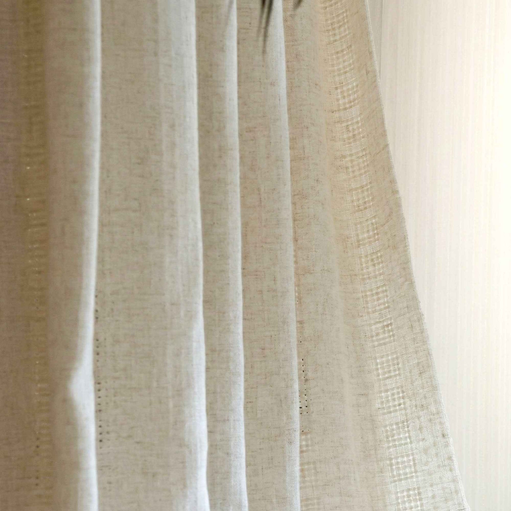 Languids Openwork Linen Blend Curtains - Detail View 3 | JOYDRAPE Bespoke Luxury