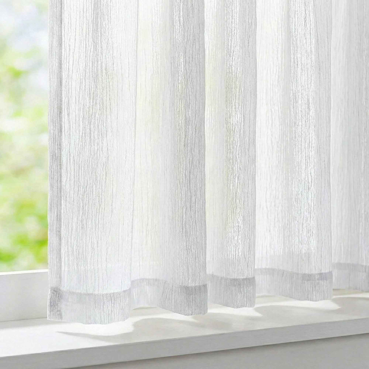 C-Lithe Sheer Cafe Curtains