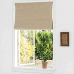 L-loose Cordless Striped Linen Blend Roman Shades - Detail View 5 | JOYDRAPE Bespoke Luxury