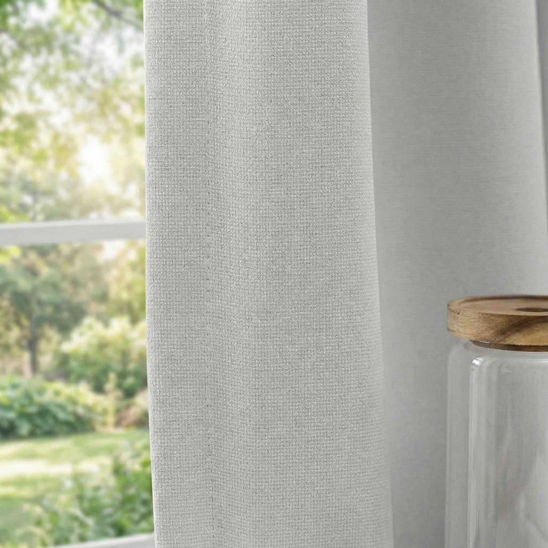 pincheck 100% Blackout Cream Style Curtains