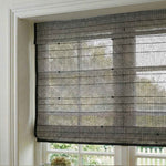 L-Lknot Cordless Charcoal Ramie Roman Shades - Detail View 7 | JOYDRAPE Bespoke Luxury