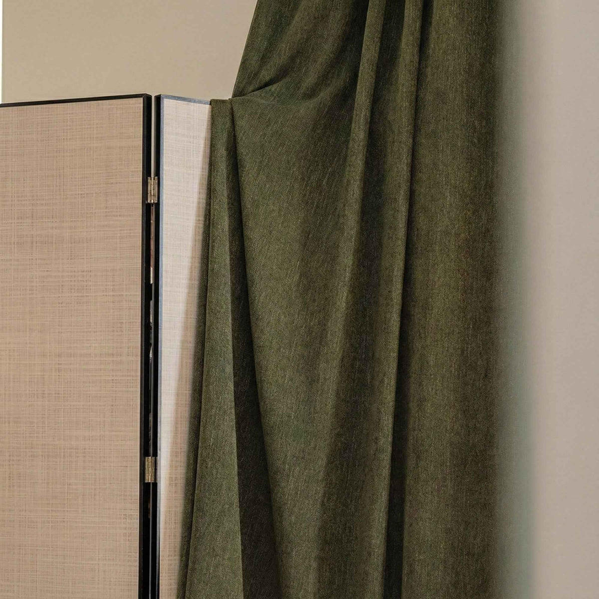 Art Micro-Velvet Cotton-Linen Texture High Blackout Curtains