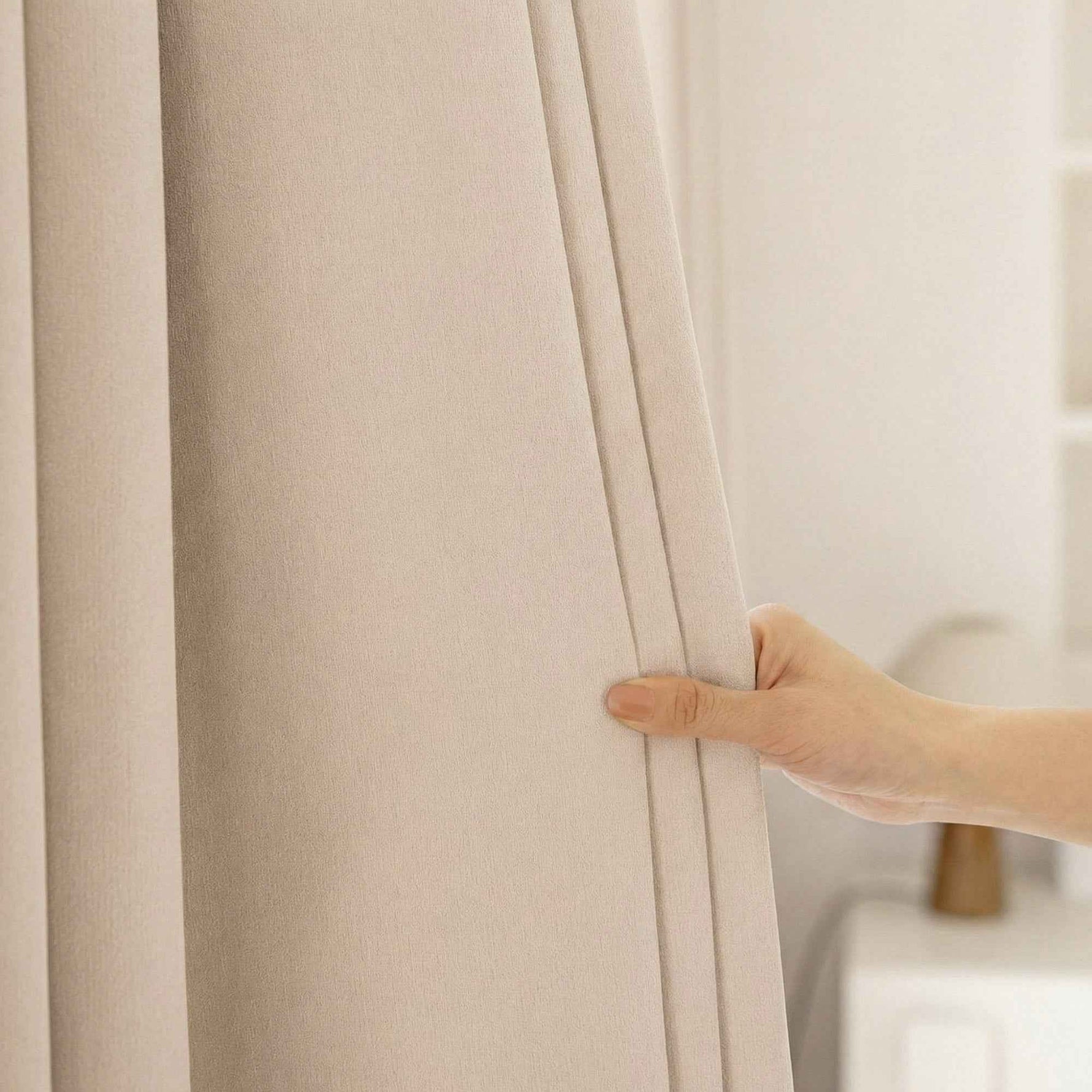 Fluffy 100% Blackout Chenille Curtains - Detail View 7 | JOYDRAPE Bespoke Luxury