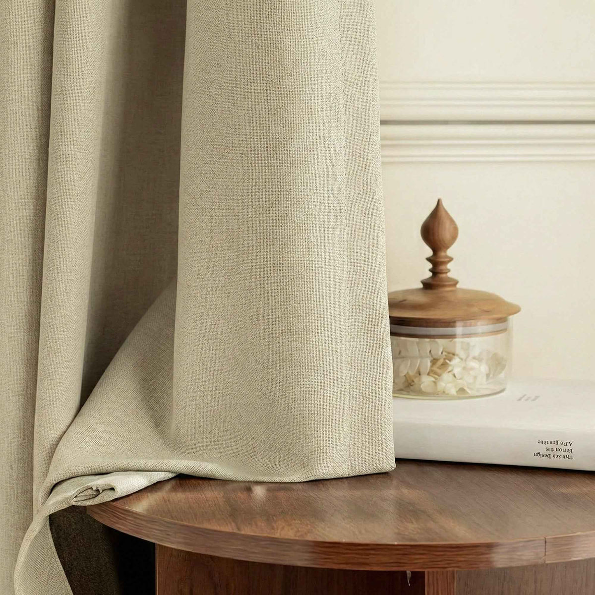 Candy Cotton Linen Blend Blackout Curtains - Detail View 6 | JOYDRAPE Bespoke Luxury