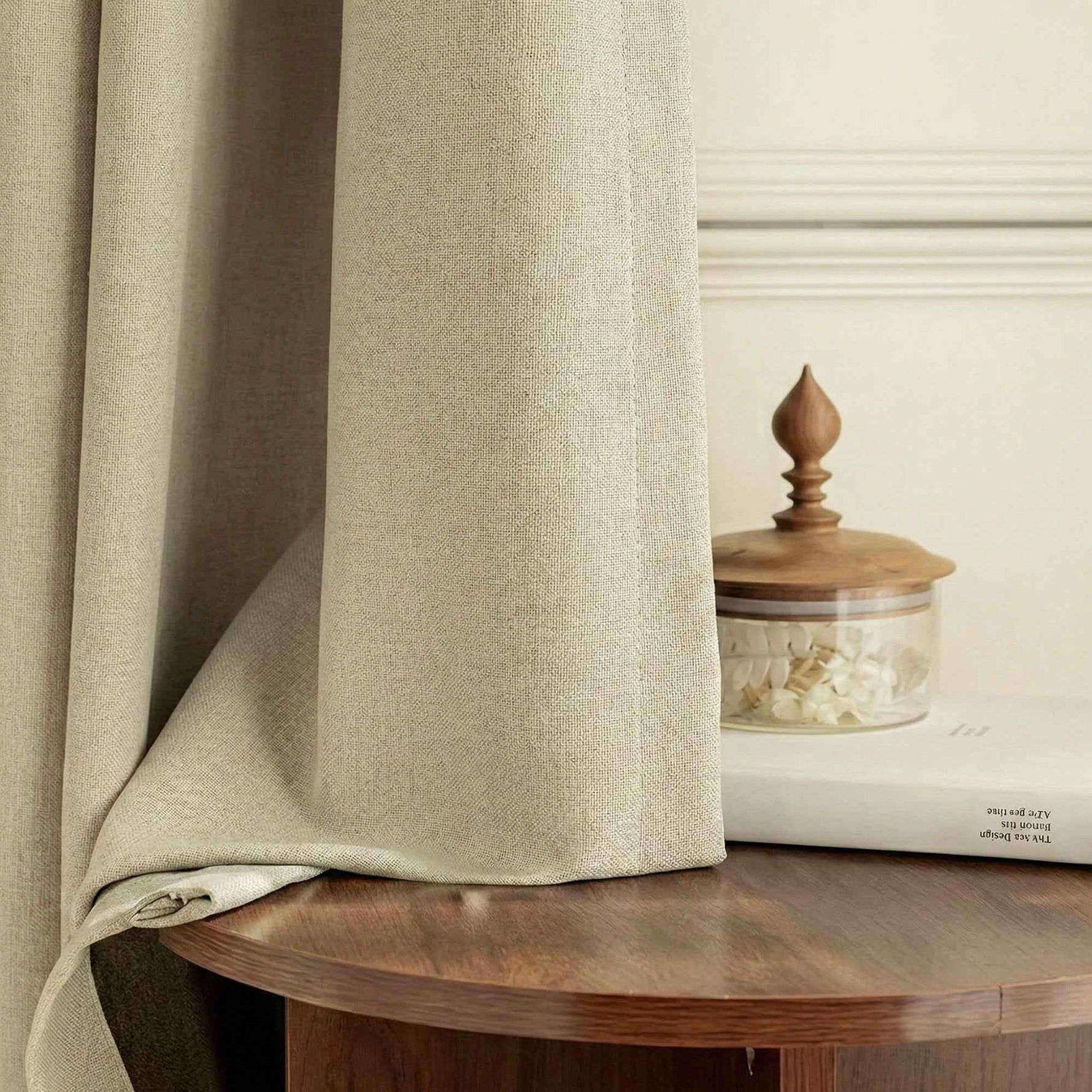 Candy Cotton Linen Blend Blackout Curtains - Detail View 6 | JOYDRAPE Bespoke Luxury