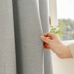 Colorful Semi-Sheer Linen Textured Curtains