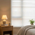 X-Hush Pure White Corded Shangri-La Blinds - Detail View 8 | JOYDRAPE Bespoke Luxury