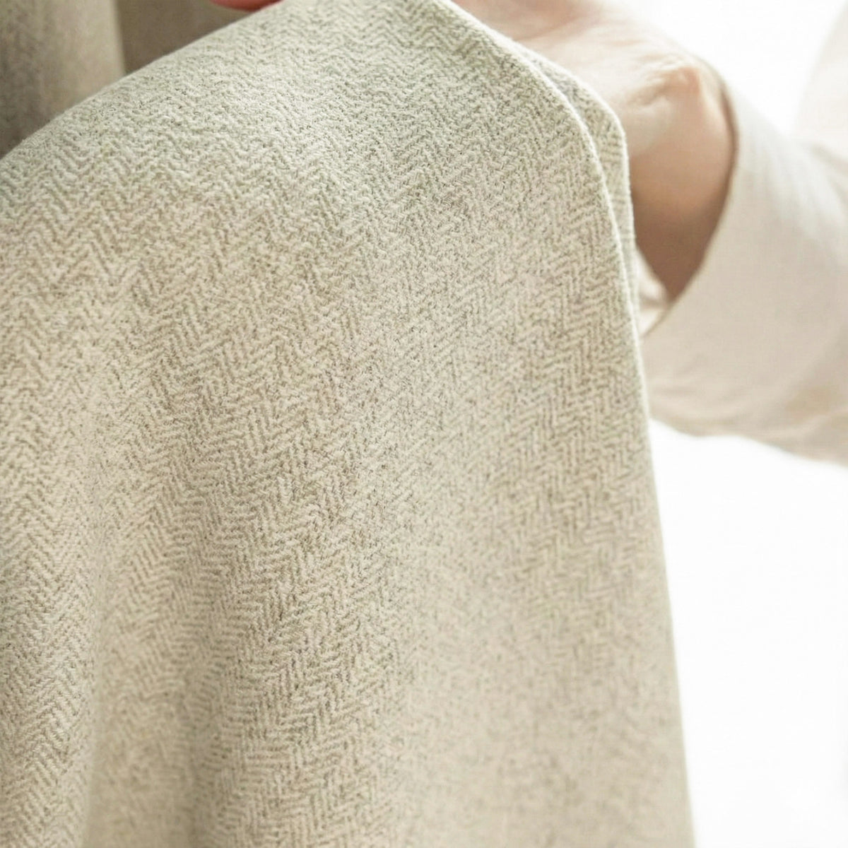 Length Linen Blend Semi-Blackout Curtains - Detail View 6 | JOYDRAPE Bespoke Luxury