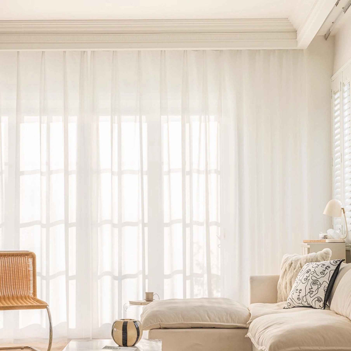 Chiffon chiffon yarn Sheer Curtains