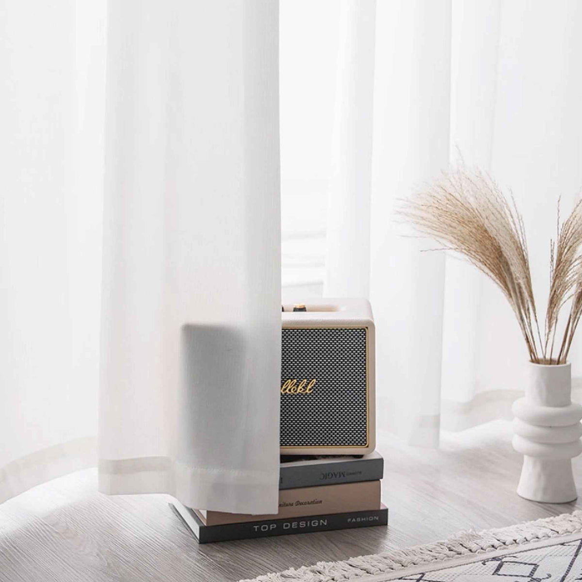 Mirrored Sheer Curtains Thickened Sunscreen