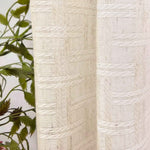 Grid Classic Check Sheer Curtains - Detail View 7 | JOYDRAPE Bespoke Luxury