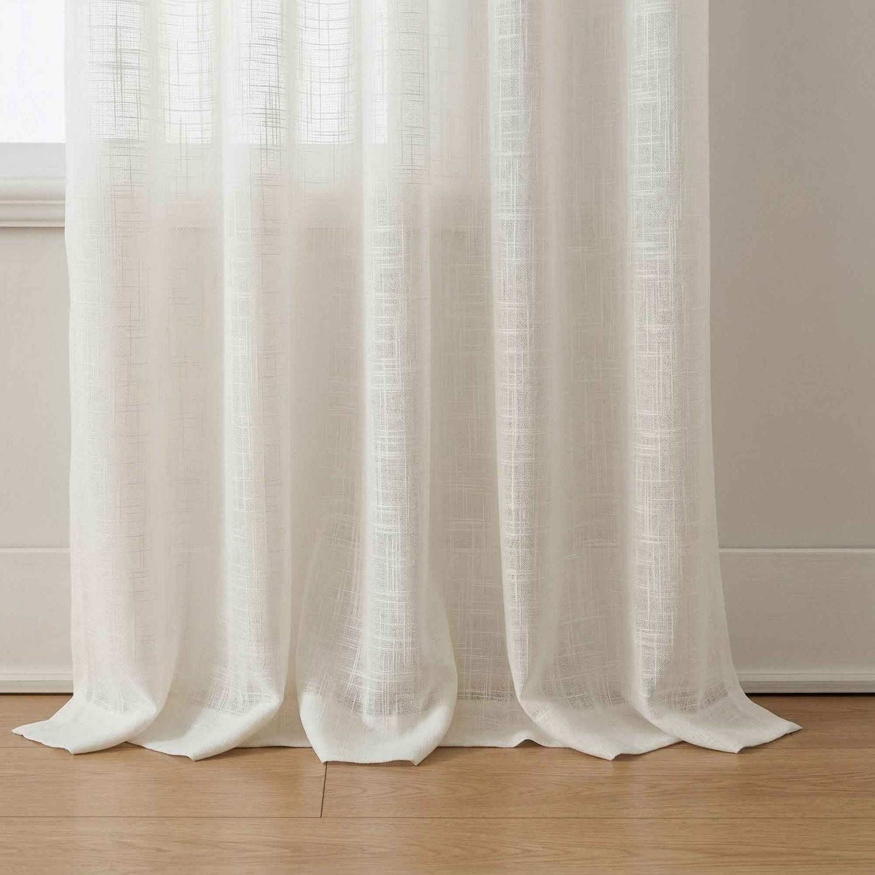 Pchill Light-Filtering Linen Textured Curtains - Detail View 6 | JOYDRAPE Bespoke Luxury
