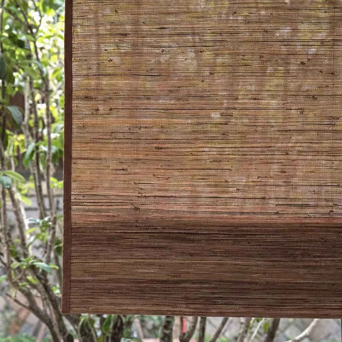 L-Lhramie Refined Ramie Cordless Roman Shades - Detail View 7 | JOYDRAPE Bespoke Luxury