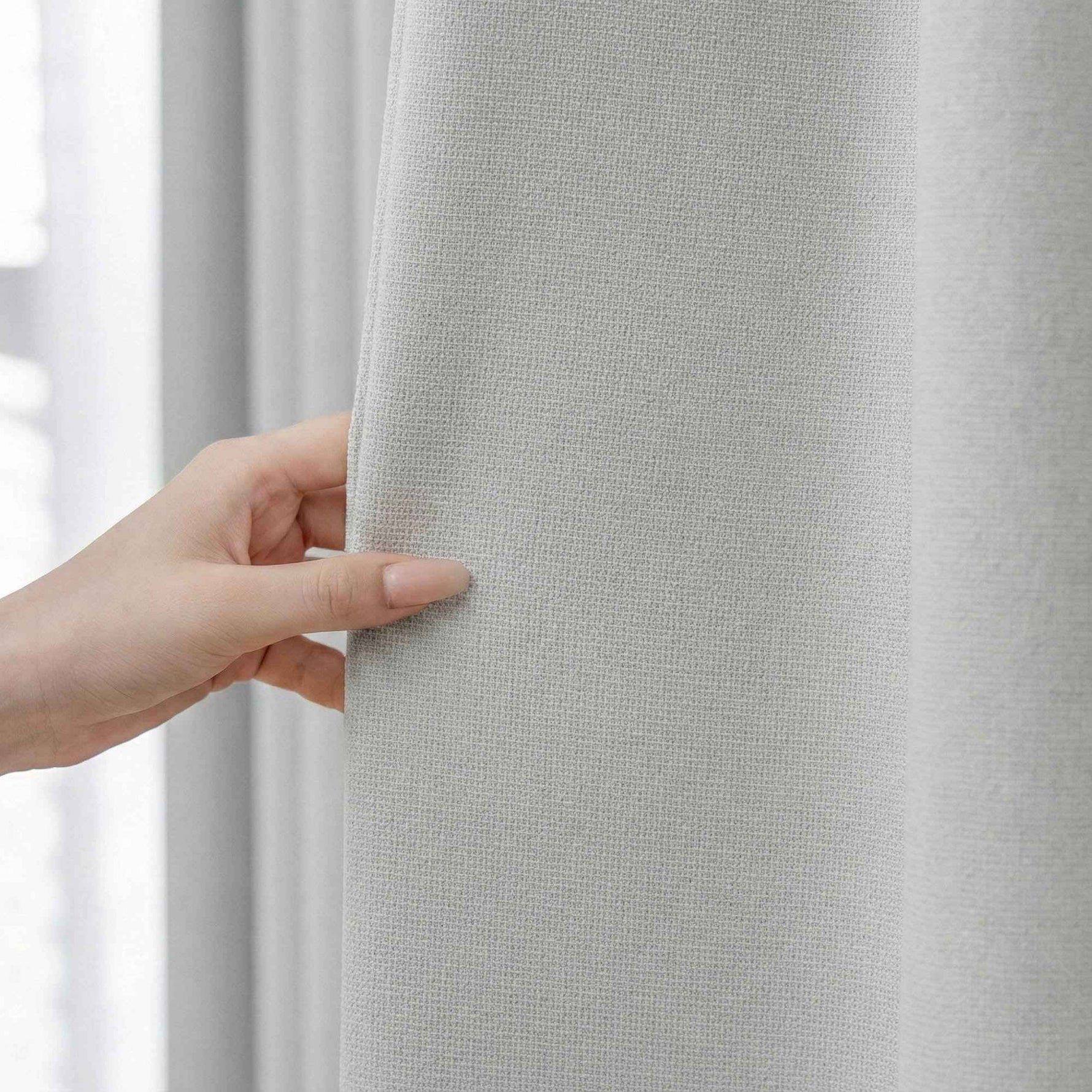 pincheck 100% Blackout Cream Style Curtains