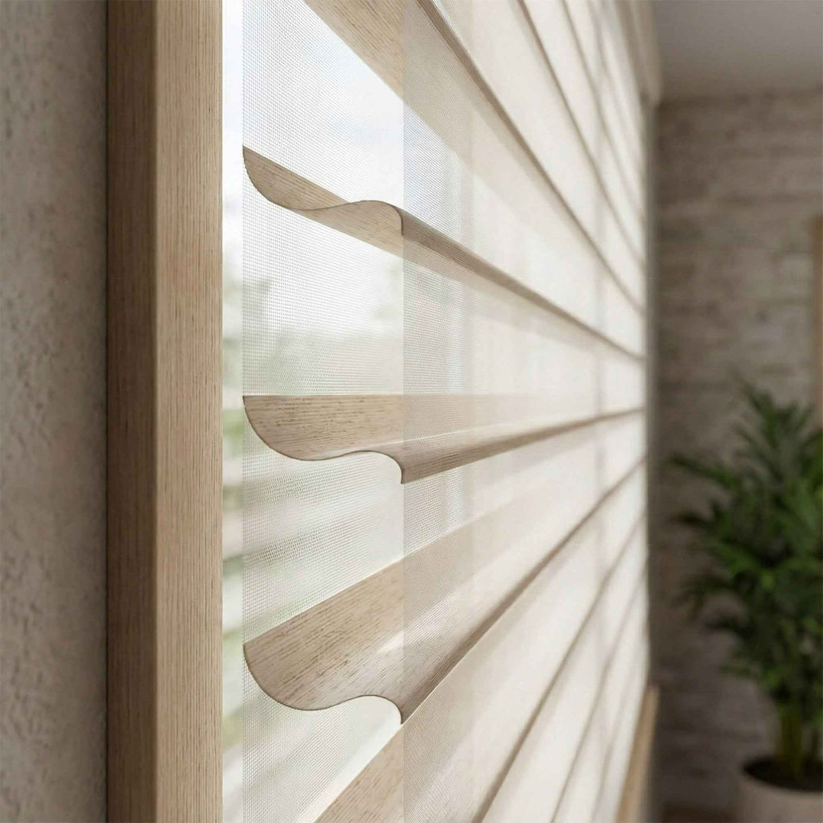 X-Veil Linen Texture Shangri-La Blinds - Detail View 8 | JOYDRAPE Bespoke Luxury