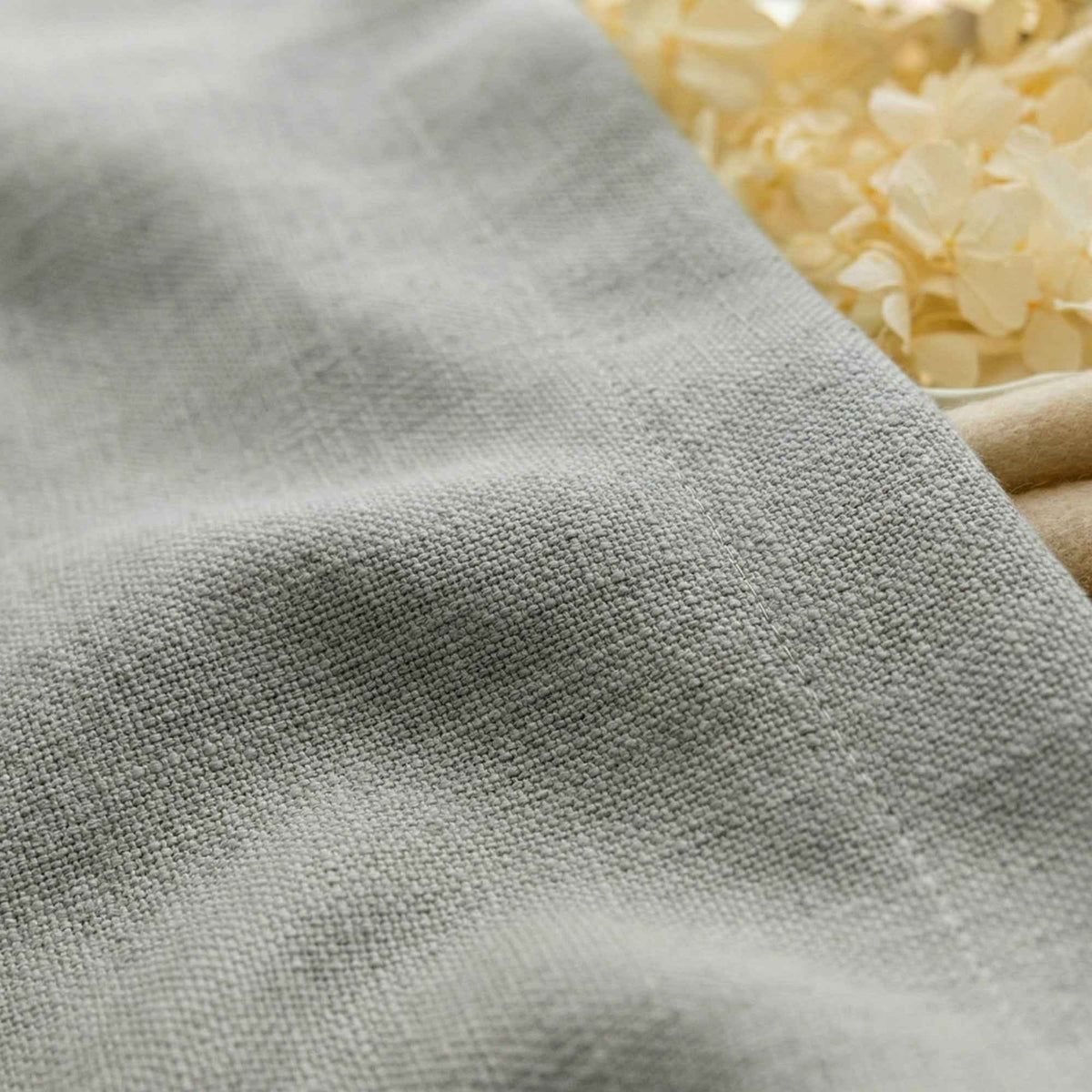 Colorful Semi-Sheer Linen Textured Curtains