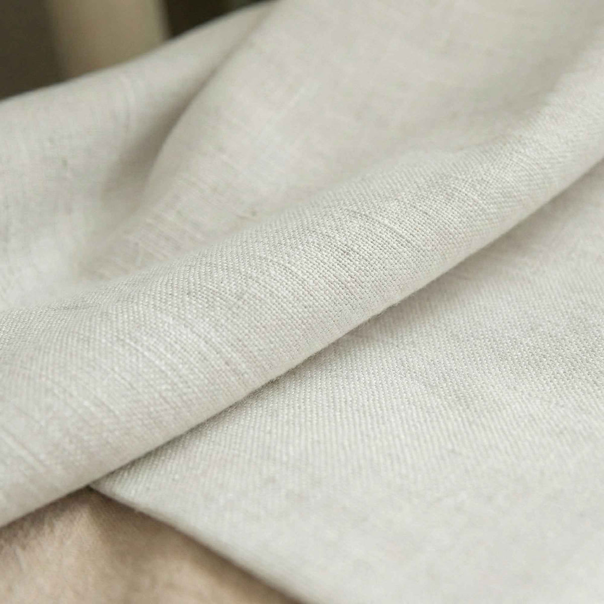 Btimeless Light-Filtering Cotton Linen Textured Curtains