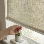 J-Hemp Cordless Faux Linen Blackout Roller Shades