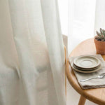 C-Btimeless Light-Filtering Cross-Weave Cafe Curtains