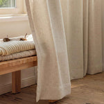 Lcasua Natural Linen Blend Curtains