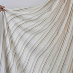 stripe Two-Tone Vertical Striped Linen Blend Curtains