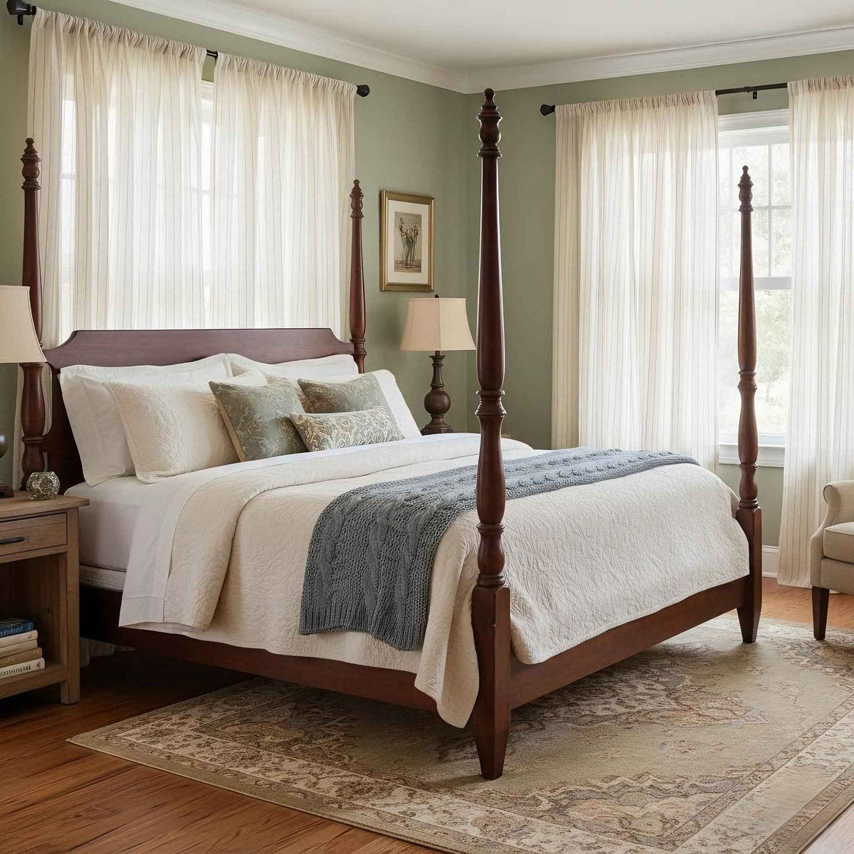 Rope sheer line curtains